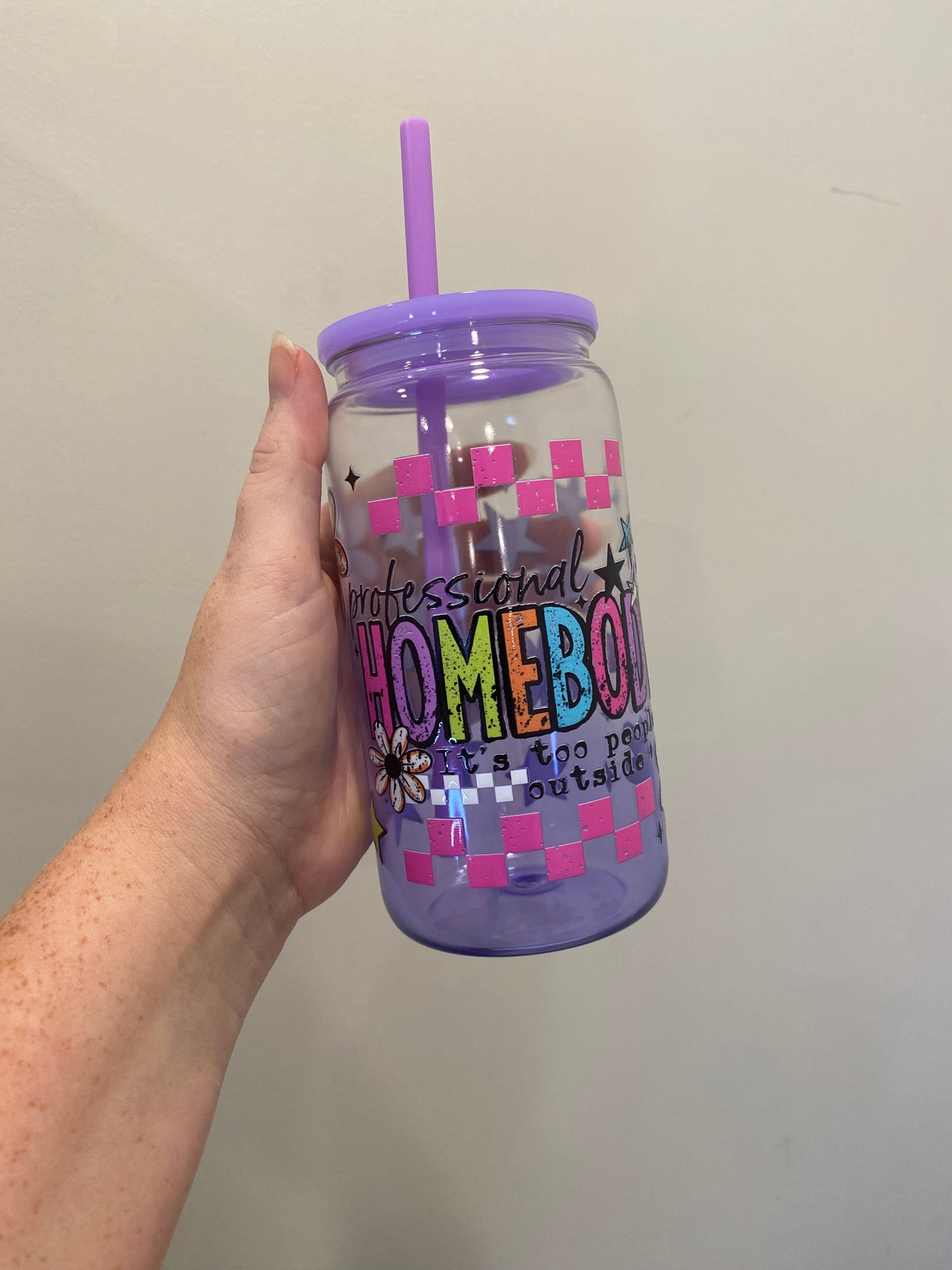 Ready to ship - 16oz plastic cup w/lid