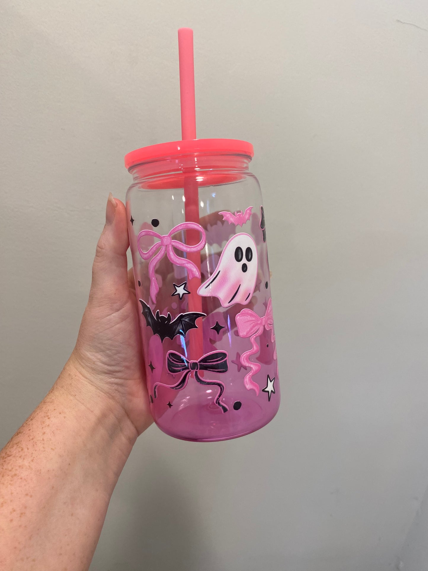 Ready to ship - 16oz plastic cup w/lid
