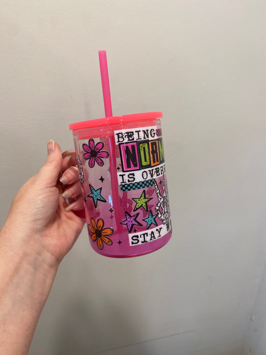 Ready to ship - Glass Mugs w/ handle and lid