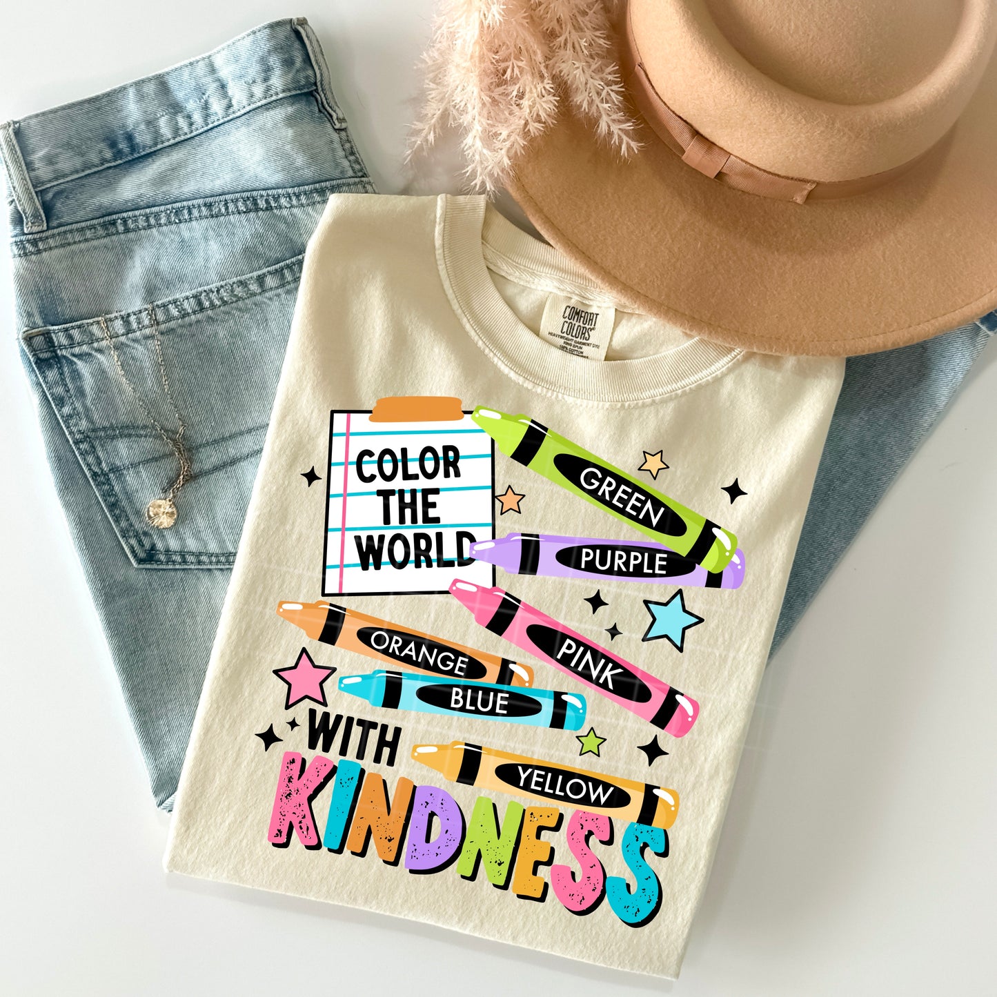 Color the world with Kindness - Graphic Apparel