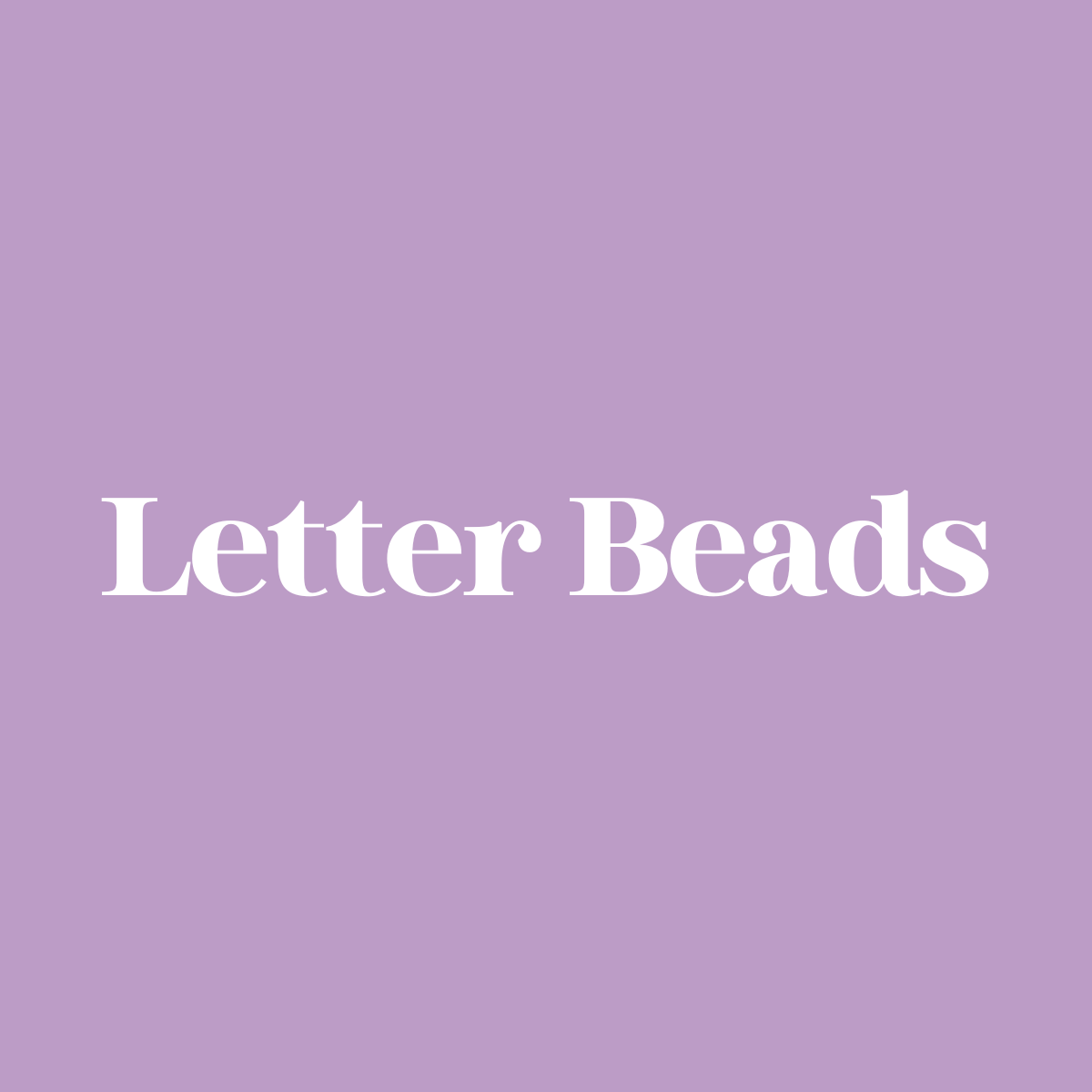 Letter Beads