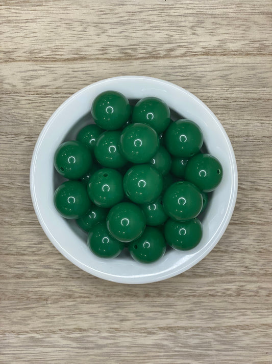 Dark Green - 20mm Acrylic Beads