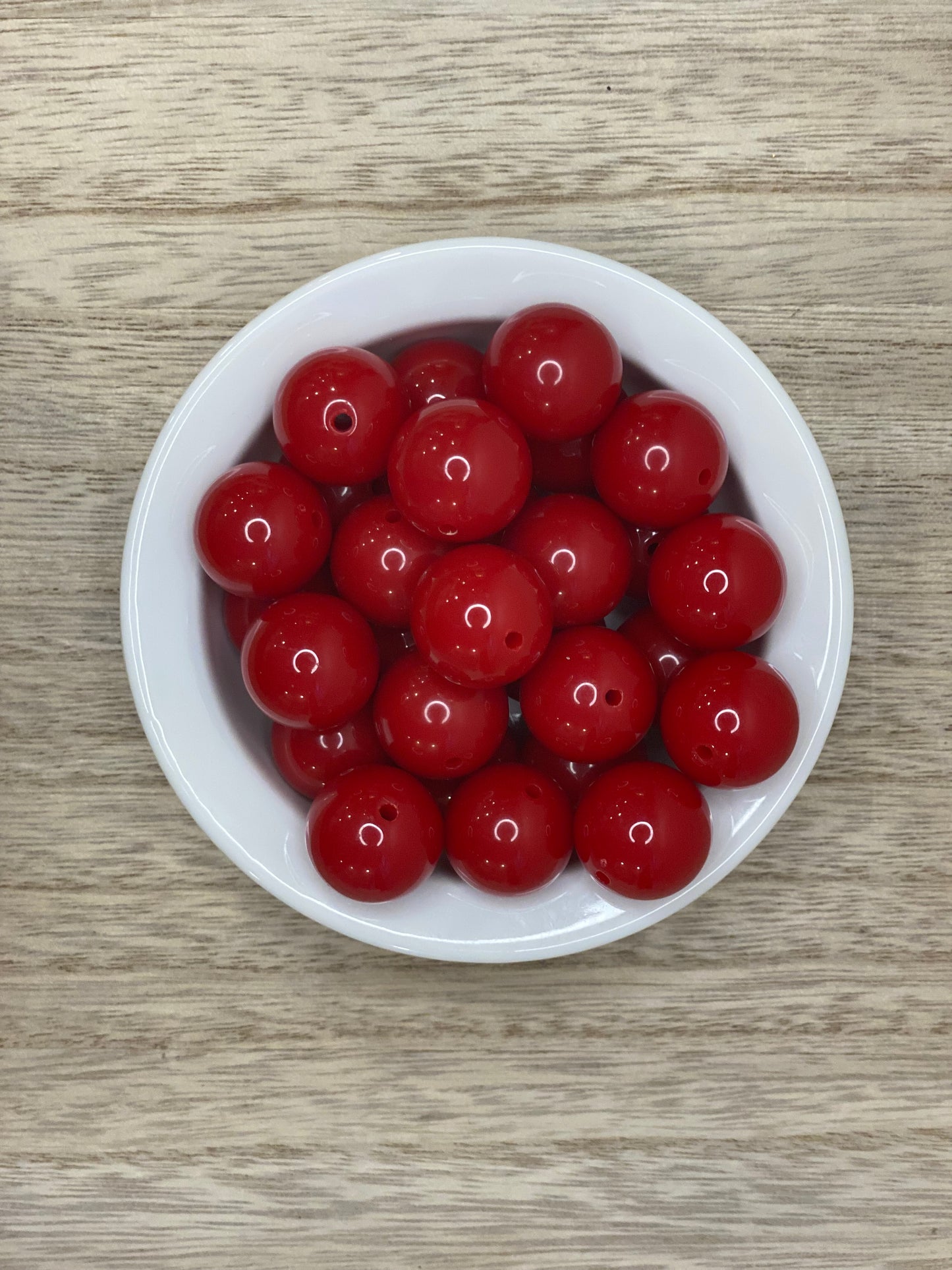 Red - 20mm Acrylic Beads