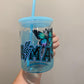 Ready to ship - Glass Mugs w/ handle and lid
