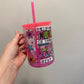 Ready to ship - Glass Mugs w/ handle and lid