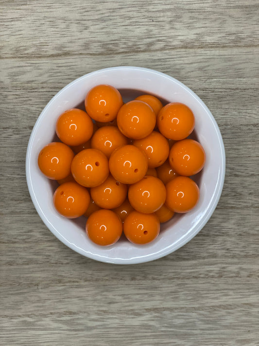 Orange - 20mm Acrylic Beads