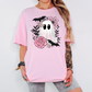 Pink floral ghost - Graphic Apparel